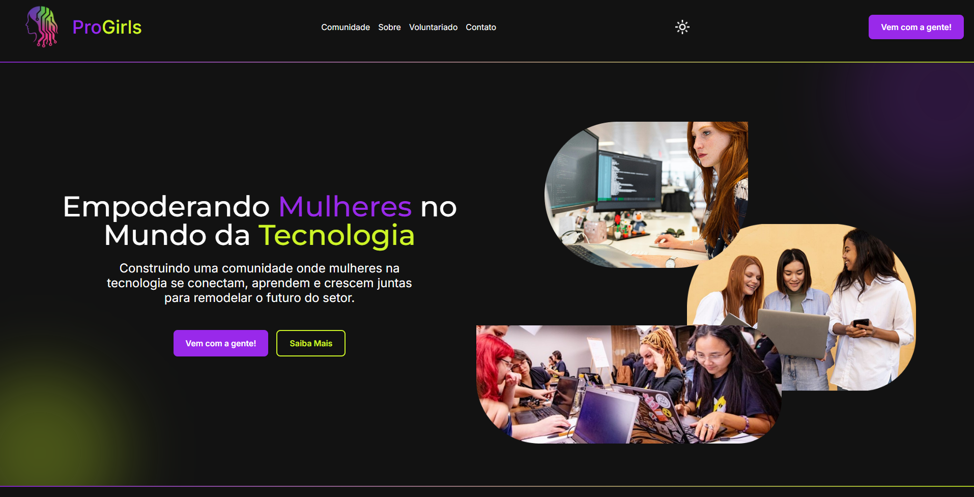 Imagem da Página ProGirls